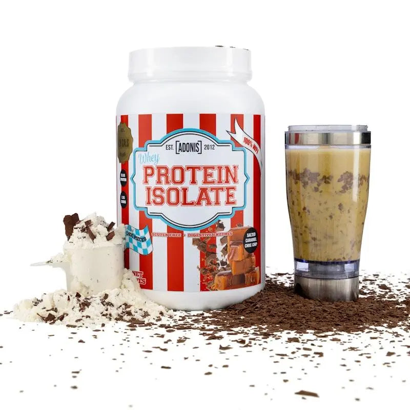 Adonis Salted Caramel Whey Protein Isolate 900Gm