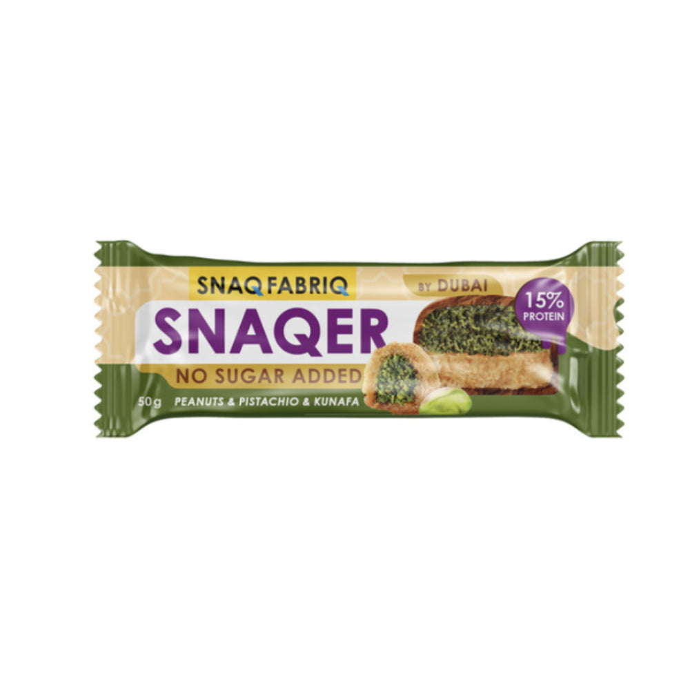 Snaq Fabric Peanuts And Pistahio Kunafa Snaqer Bar 50Gm