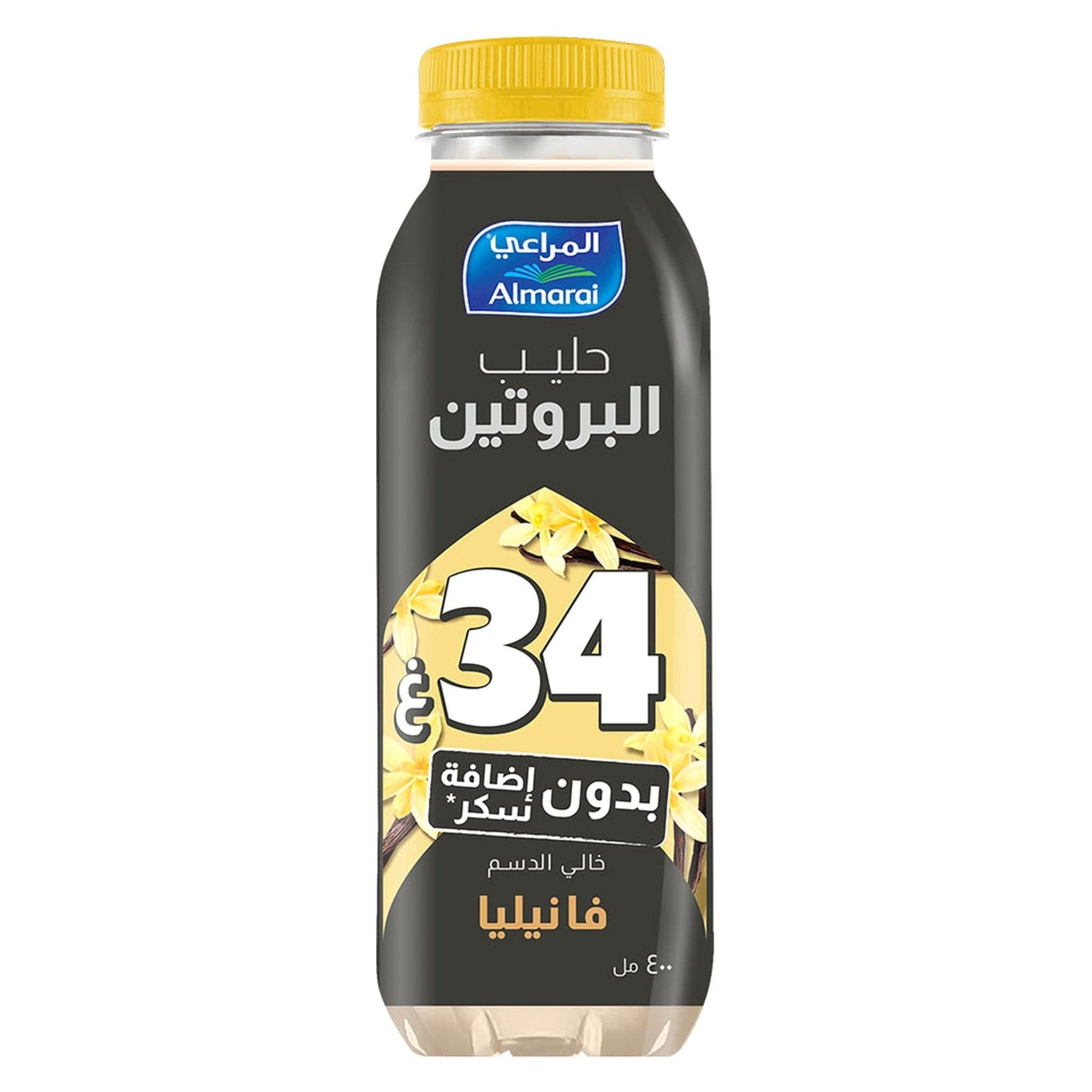 Almarai Vanilla No Added Sugar Protein Milk 400Ml
