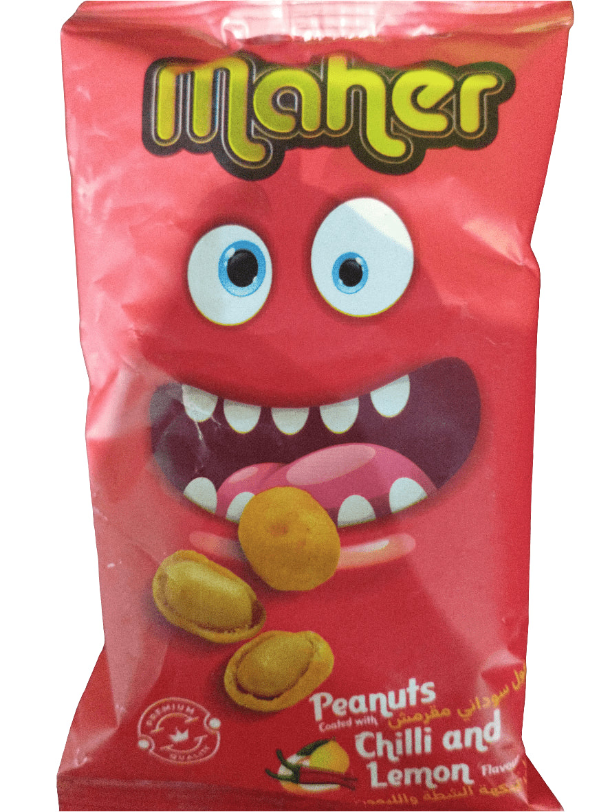 Maher Chilli & Lemon Crunchy Peanuts 30Gm