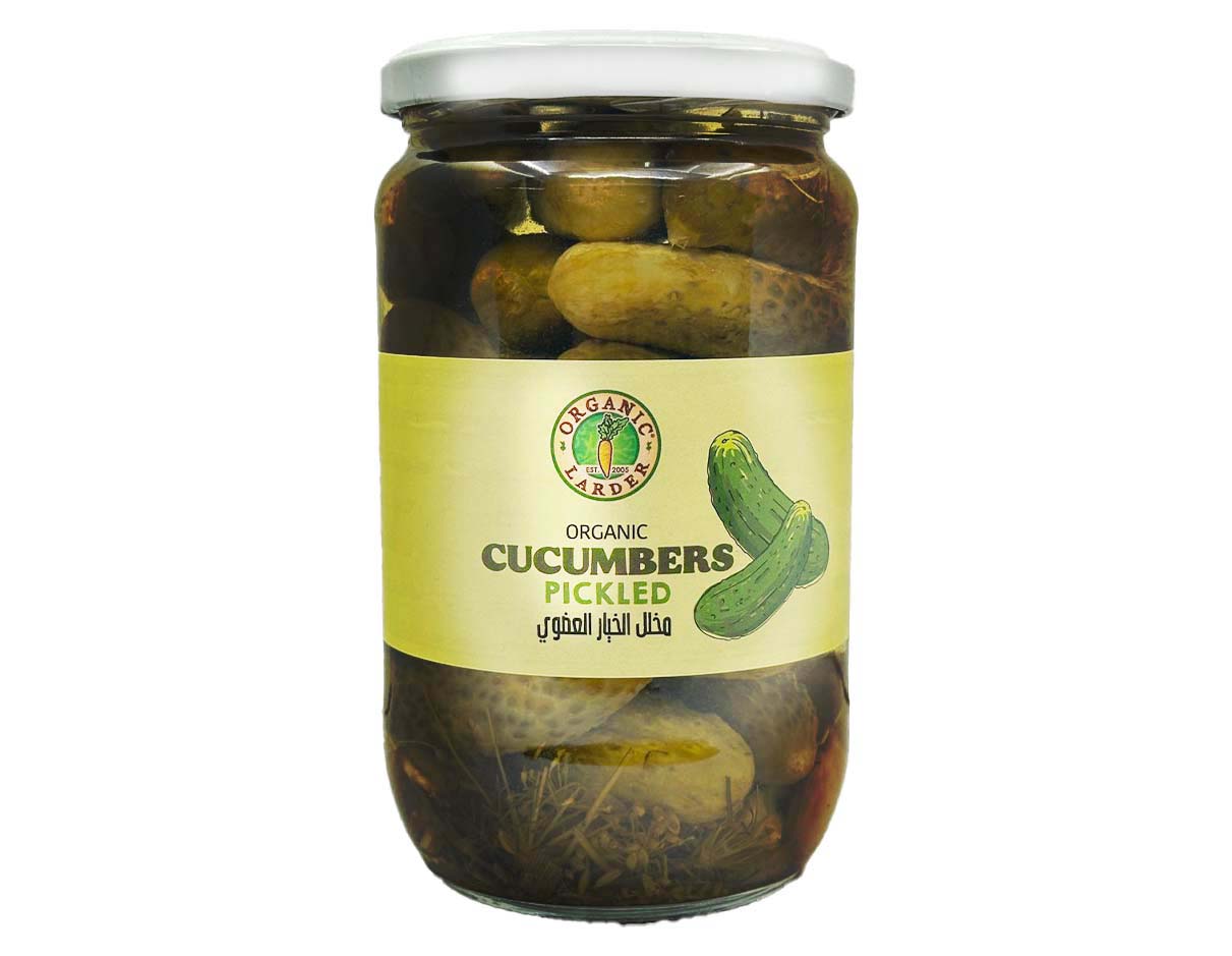 Organic Larder Pickled Cocumber 680Gm