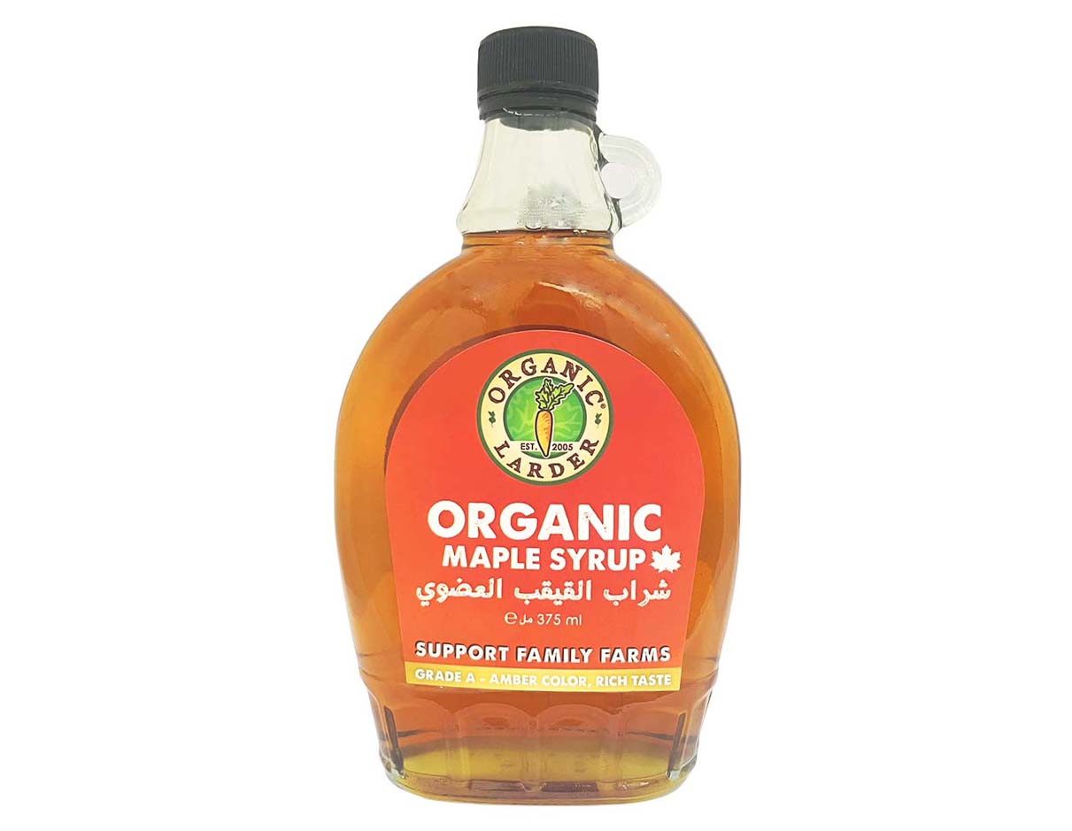 Organic Larder Amber Maple Syrup 375Ml