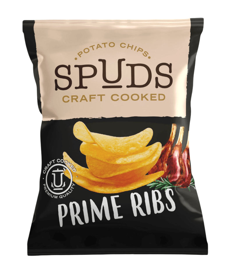 Spuds Prime Ribs Craft Cooked Potato Chips 145Gm