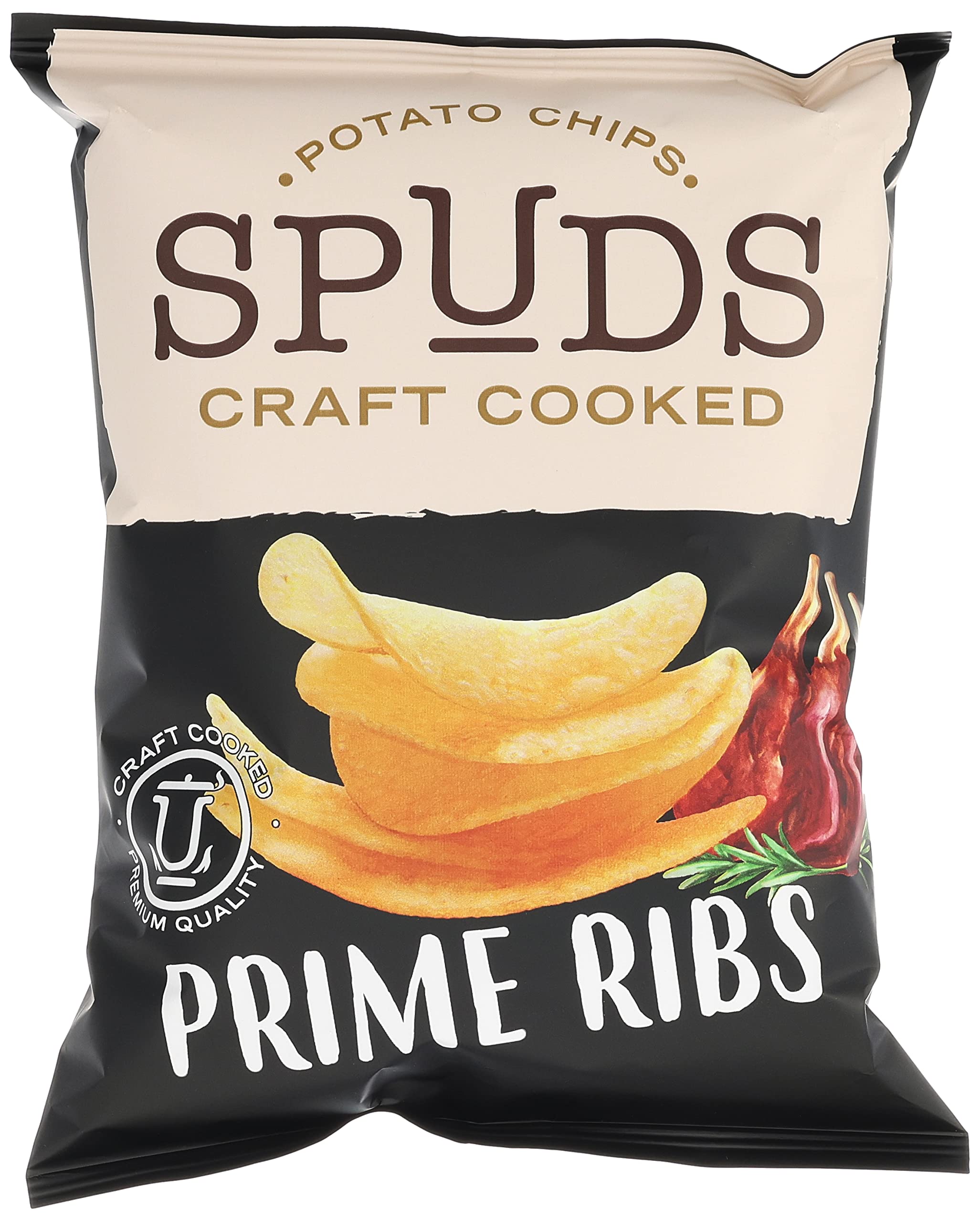 Spuds Prime Ribs Craft Cooked Potato Chips 40Gm