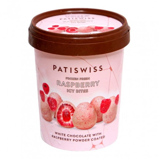 Patiswiss Raspberry White Chocolate Powder Icey Bites 250Gm