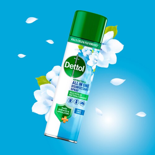 Dettol Crisp Linen All In One Disinfectant Spray 300Ml