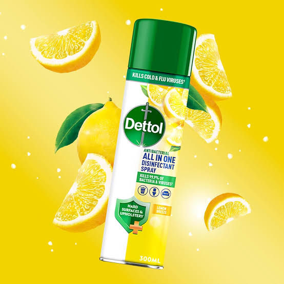 Dettol Lemon Breeze All In One Disinfectant Spray 300Ml