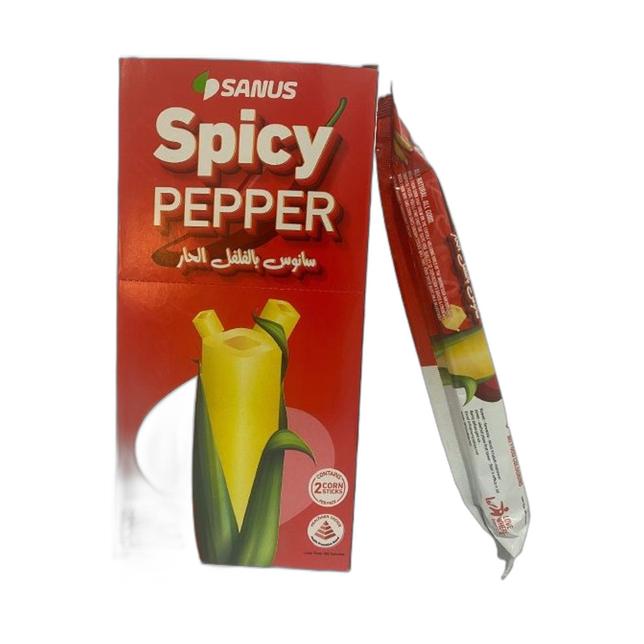 Sanus Spicy Pepper Corn Sticks 12*11Gm 132Gm