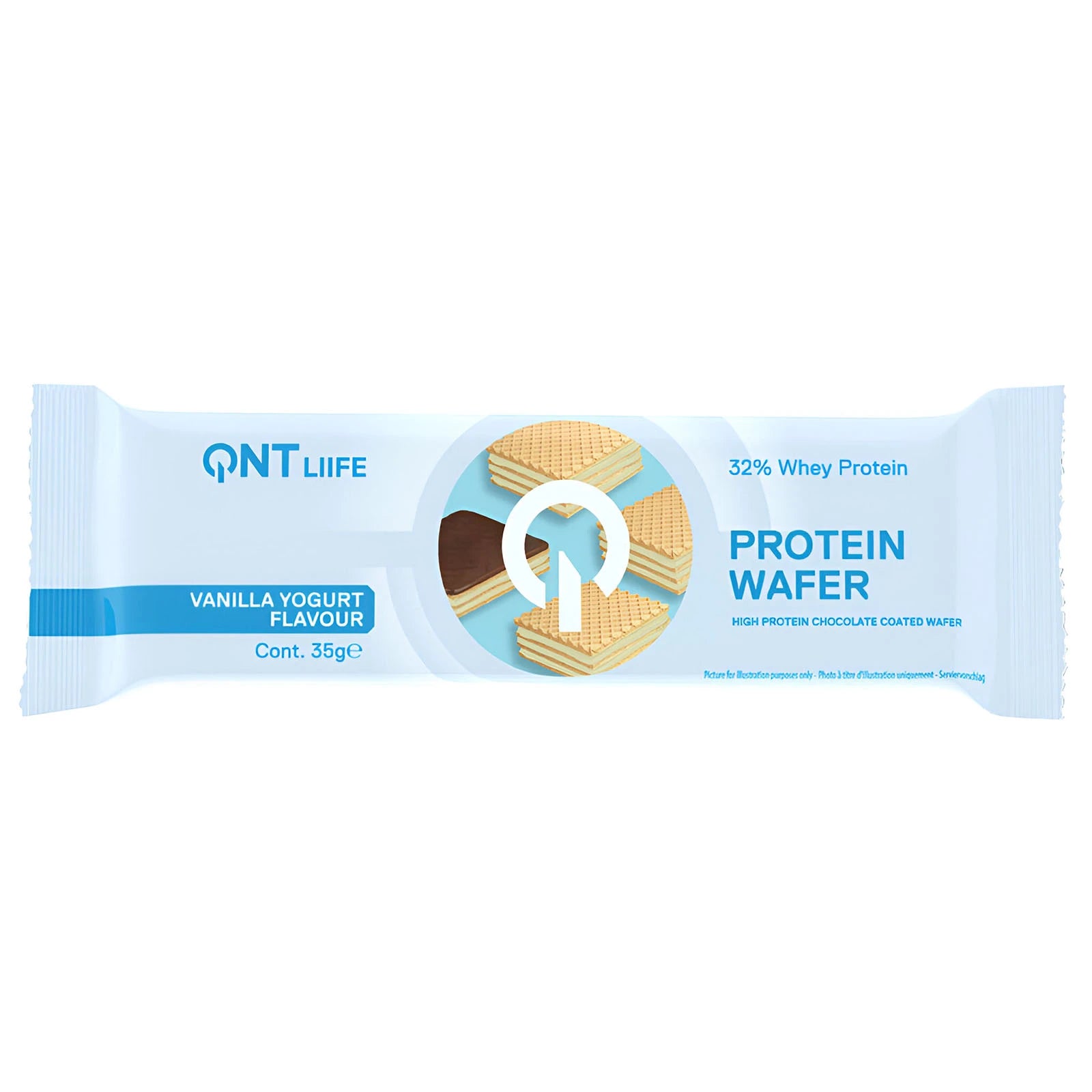 Qnt Vanilla Yoghurt 32% Protein Wafer 35Gm