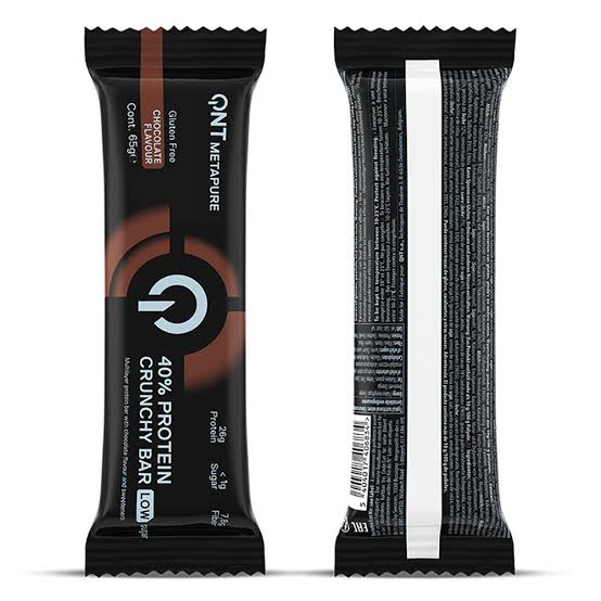 Qnt Chocolate 40% Protein Crunchy Bar 65Gm