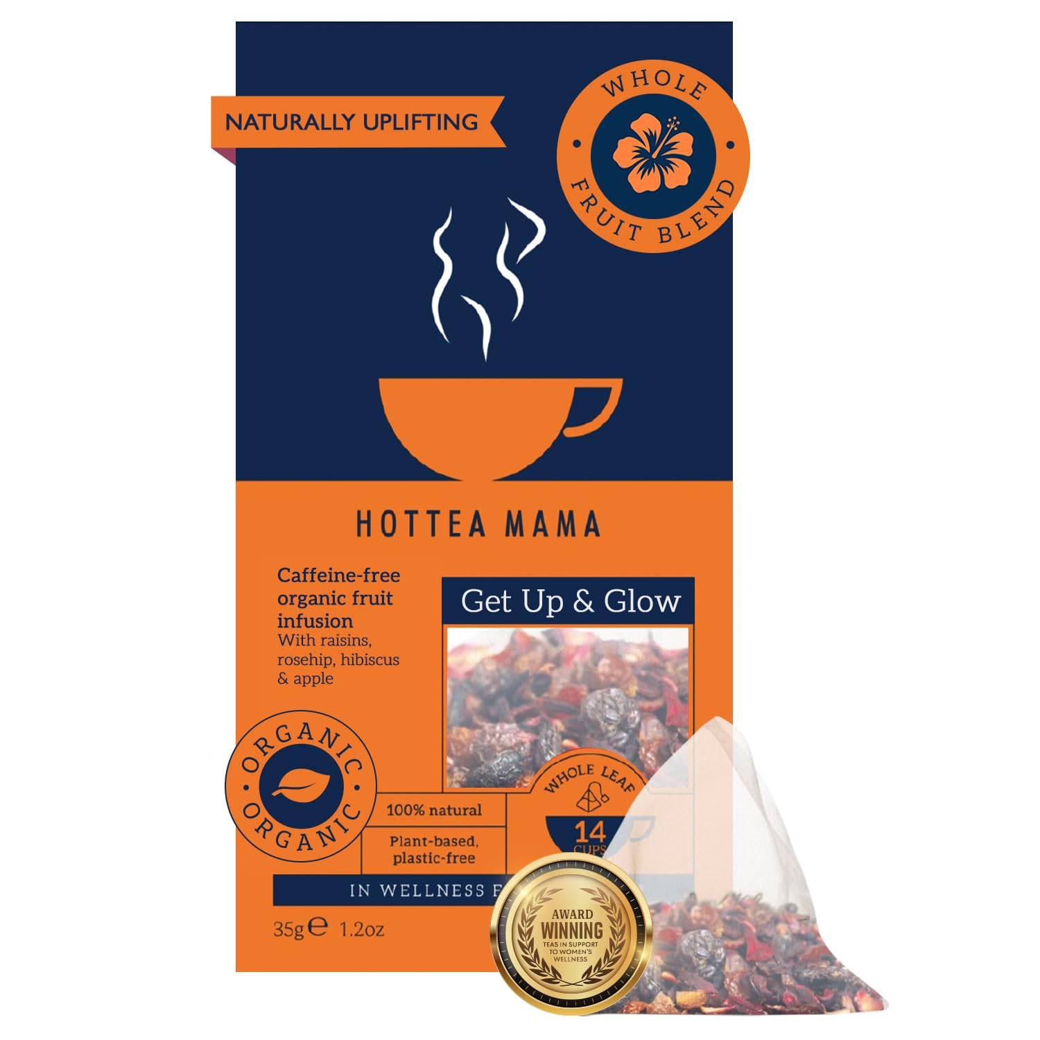 Hottea Mama 14 Bags Get Up And Glow Organic Tea 35Gm