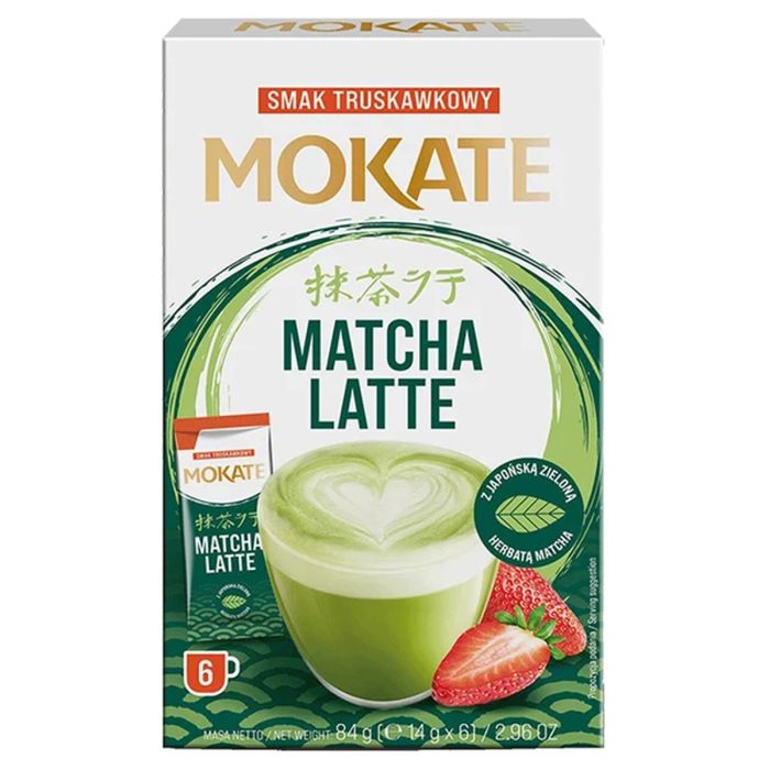 Mokate Strawberry Matcha Latte 84Gm