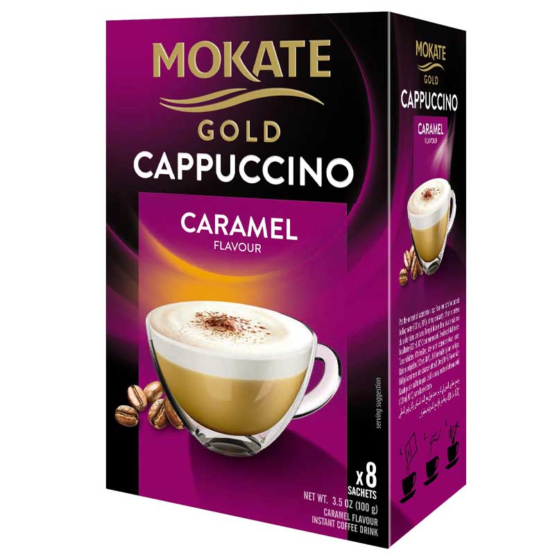 Mokate Caramel Flav Gold Cappuccino 100Gm
