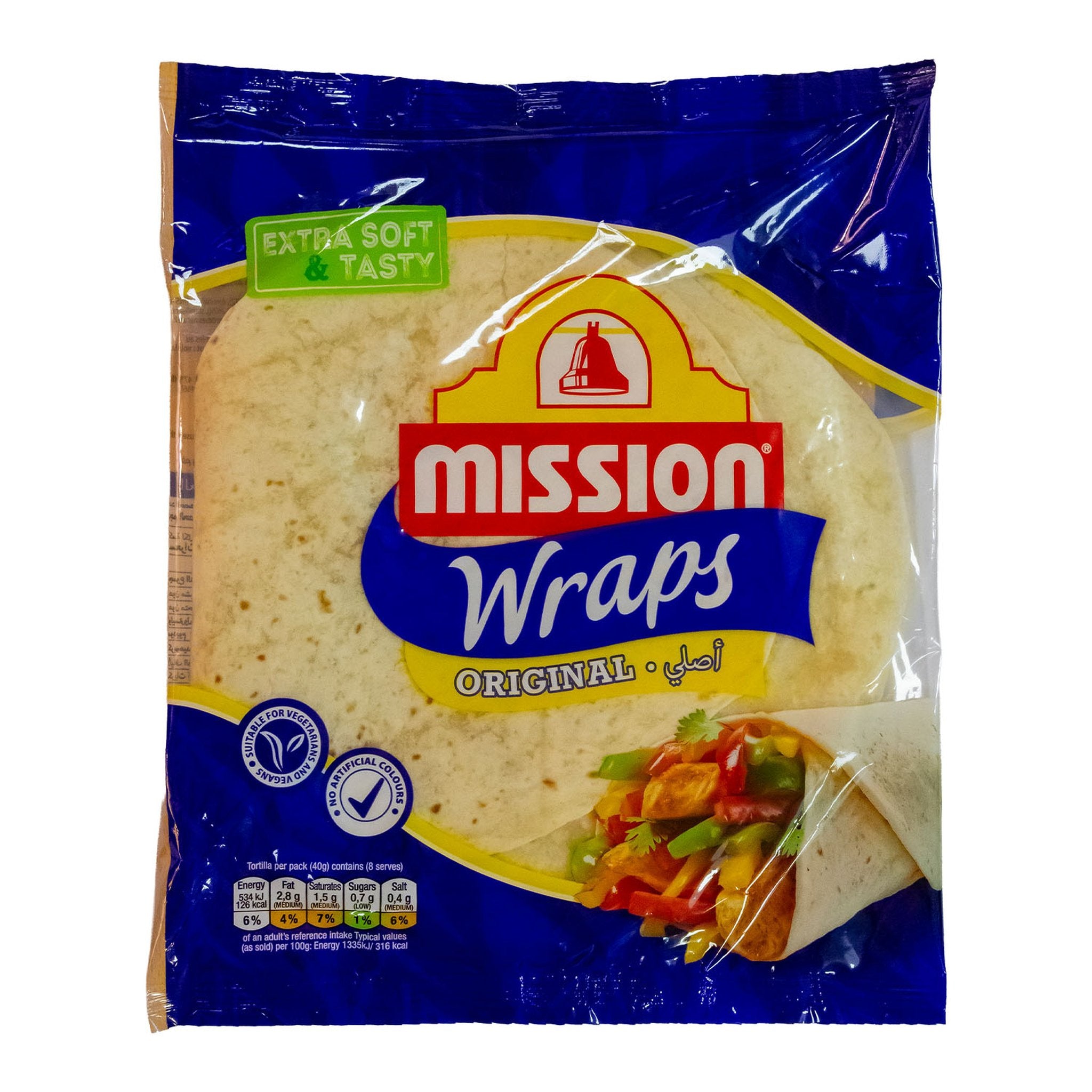 Mission Original Tortilla Wraps 320Gm