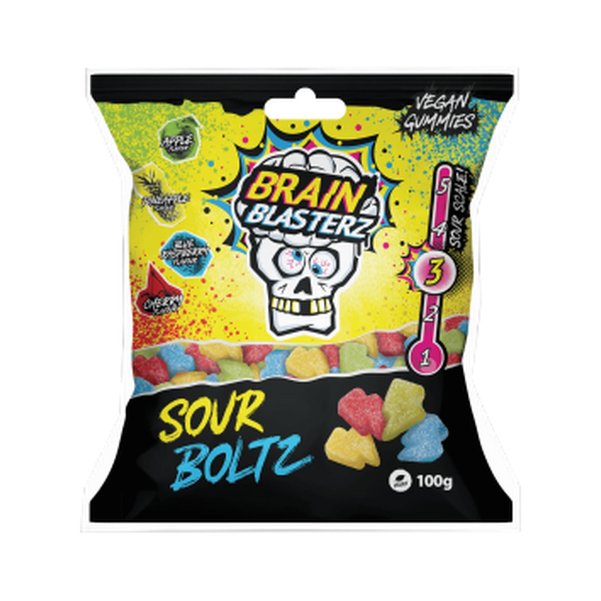 Brain Blasterz Boltz Sour Gummy 100Gm