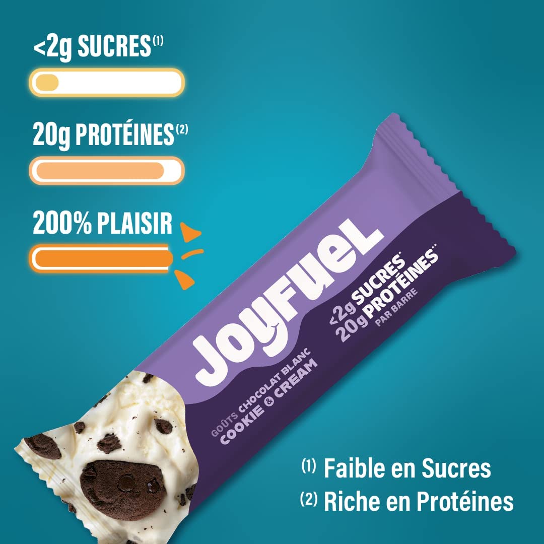 Joyfuel White Chocolate Cookie And Cream Protein Bar 55Gm