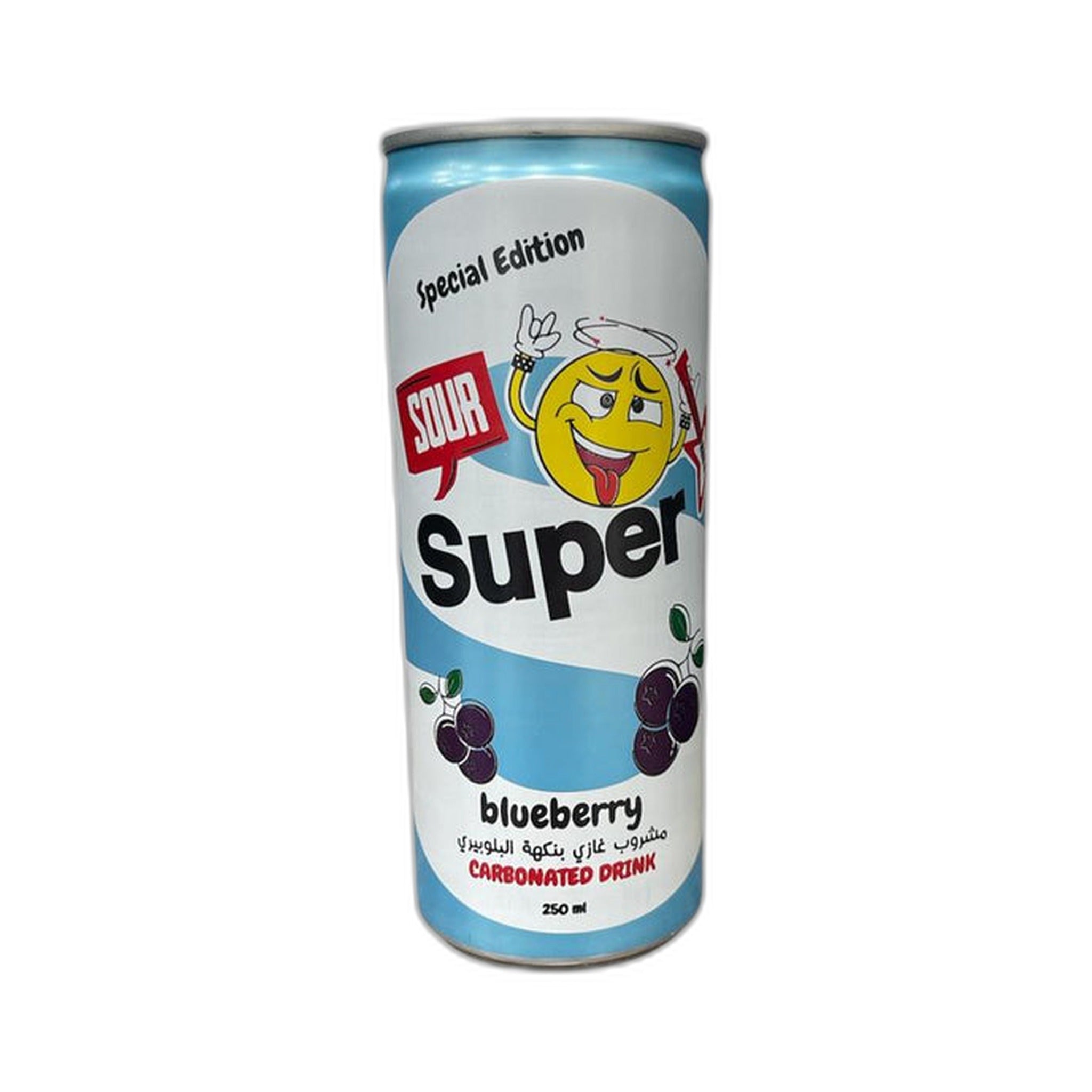 Super Sour Blueberry Soft Drink 250Ml