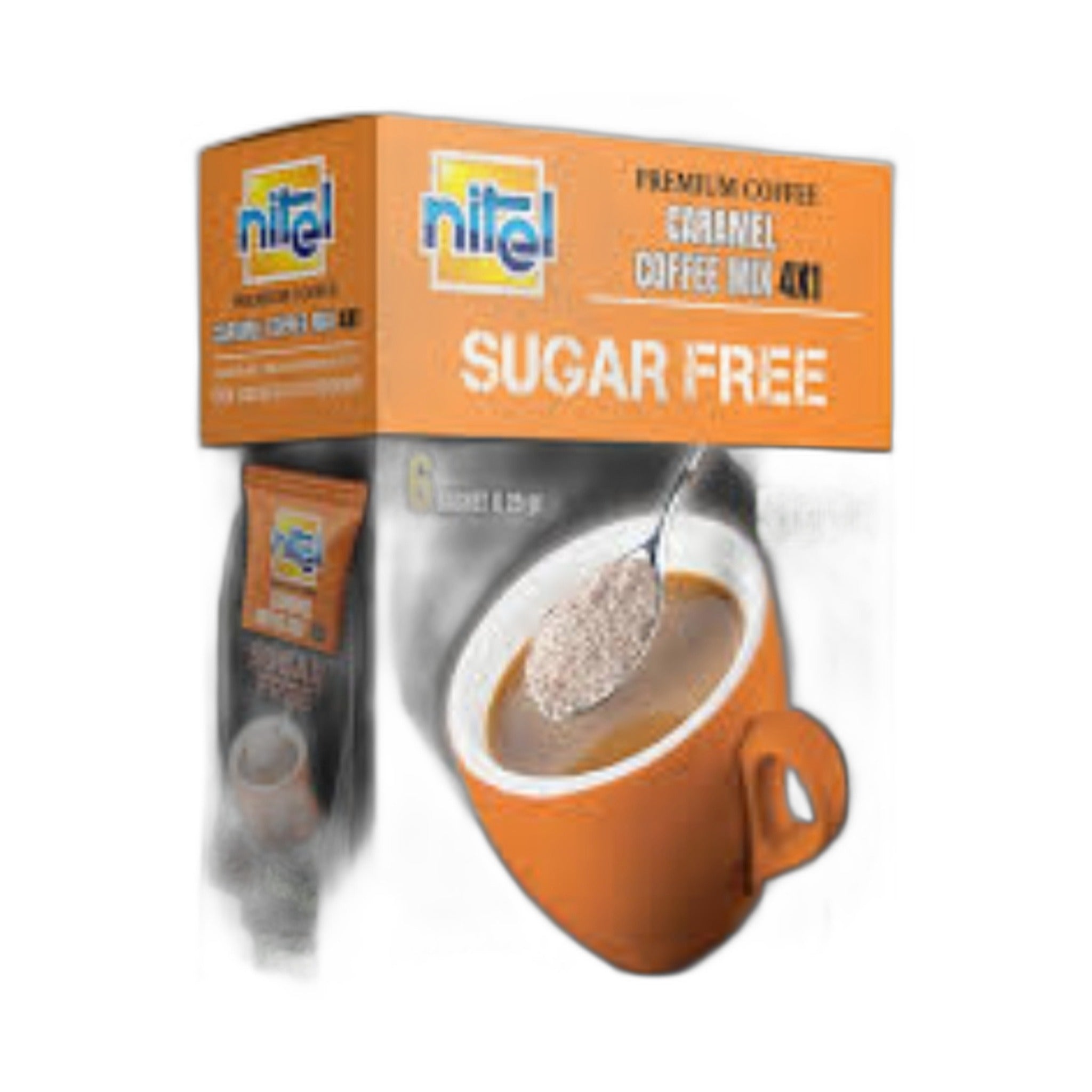 Nitel Sugar Free Caramel Coffee Mix 25G X 6 1Pc