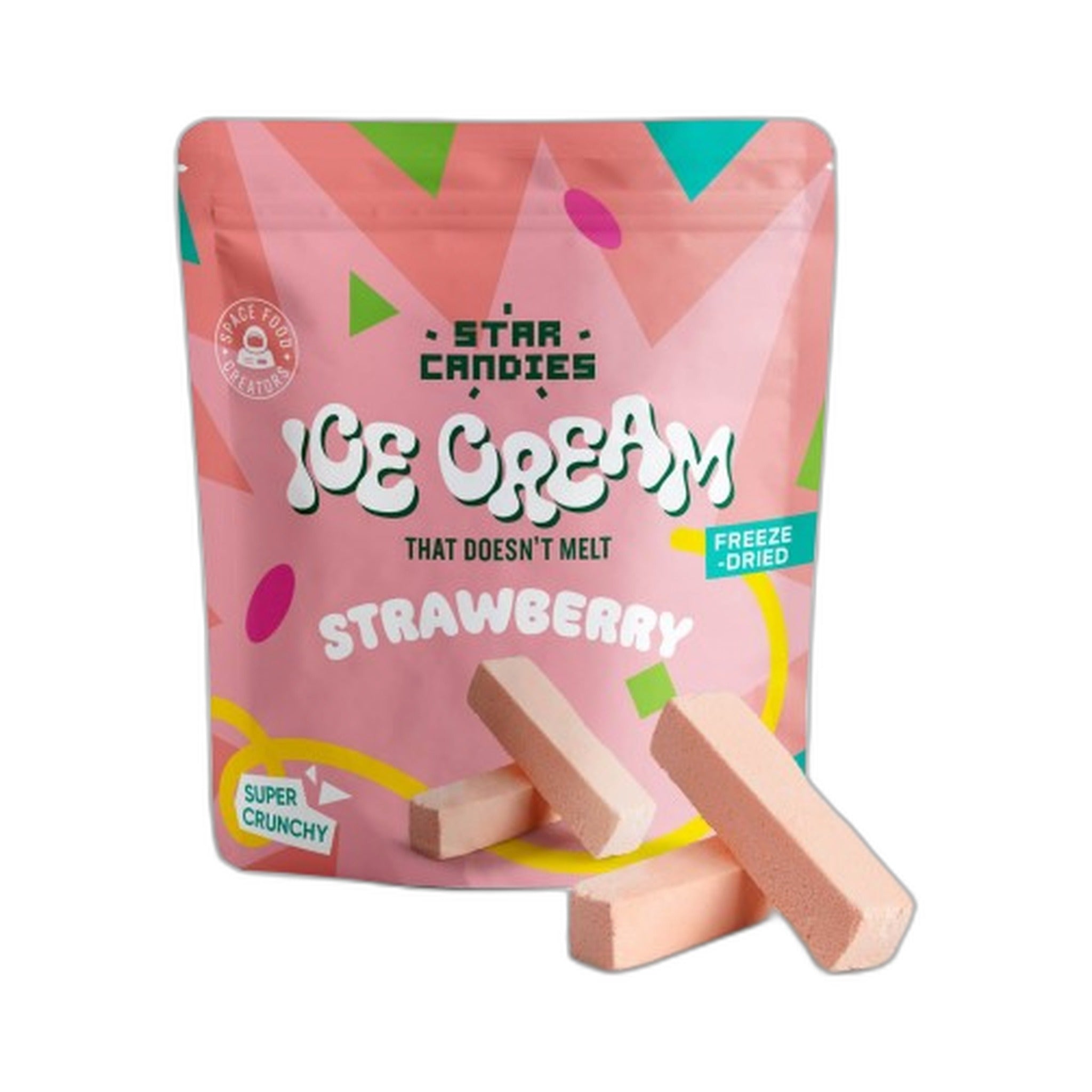 Star Candies Strawberry Ice Cream Freeze Dried Melts 16Gm