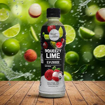 Munif Hijjaz Lychee Squeezy Lime Drink 350Ml
