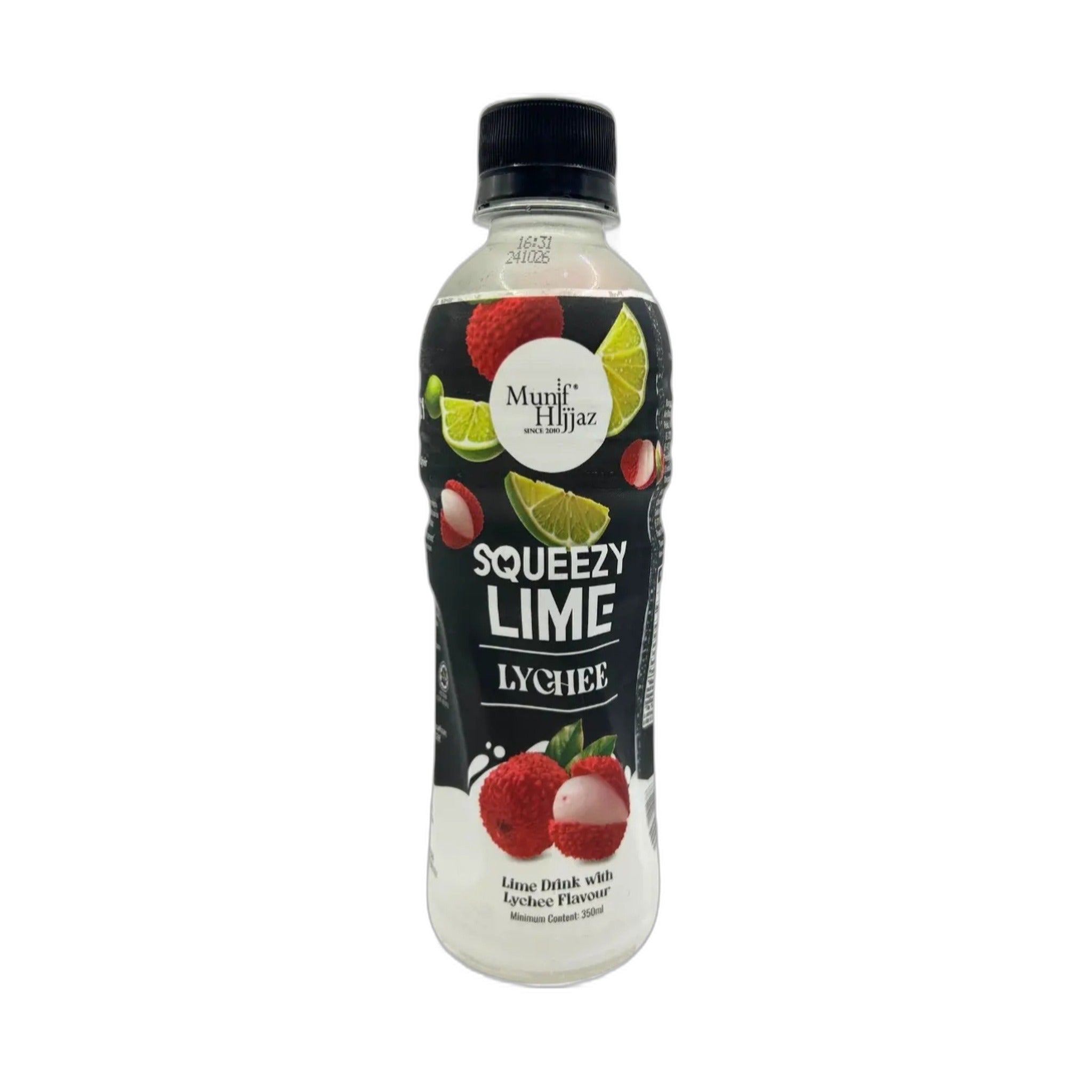 Munif Hijjaz Lychee Squeezy Lime Drink 350Ml