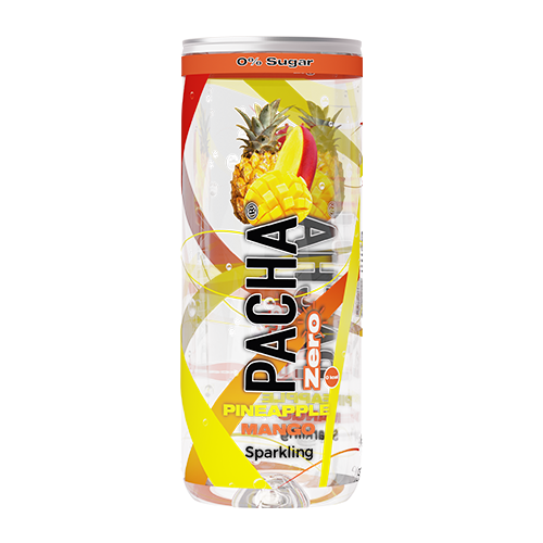 Pacha Pineapple Mango Zero Sugar Carbonated Drink 250Ml