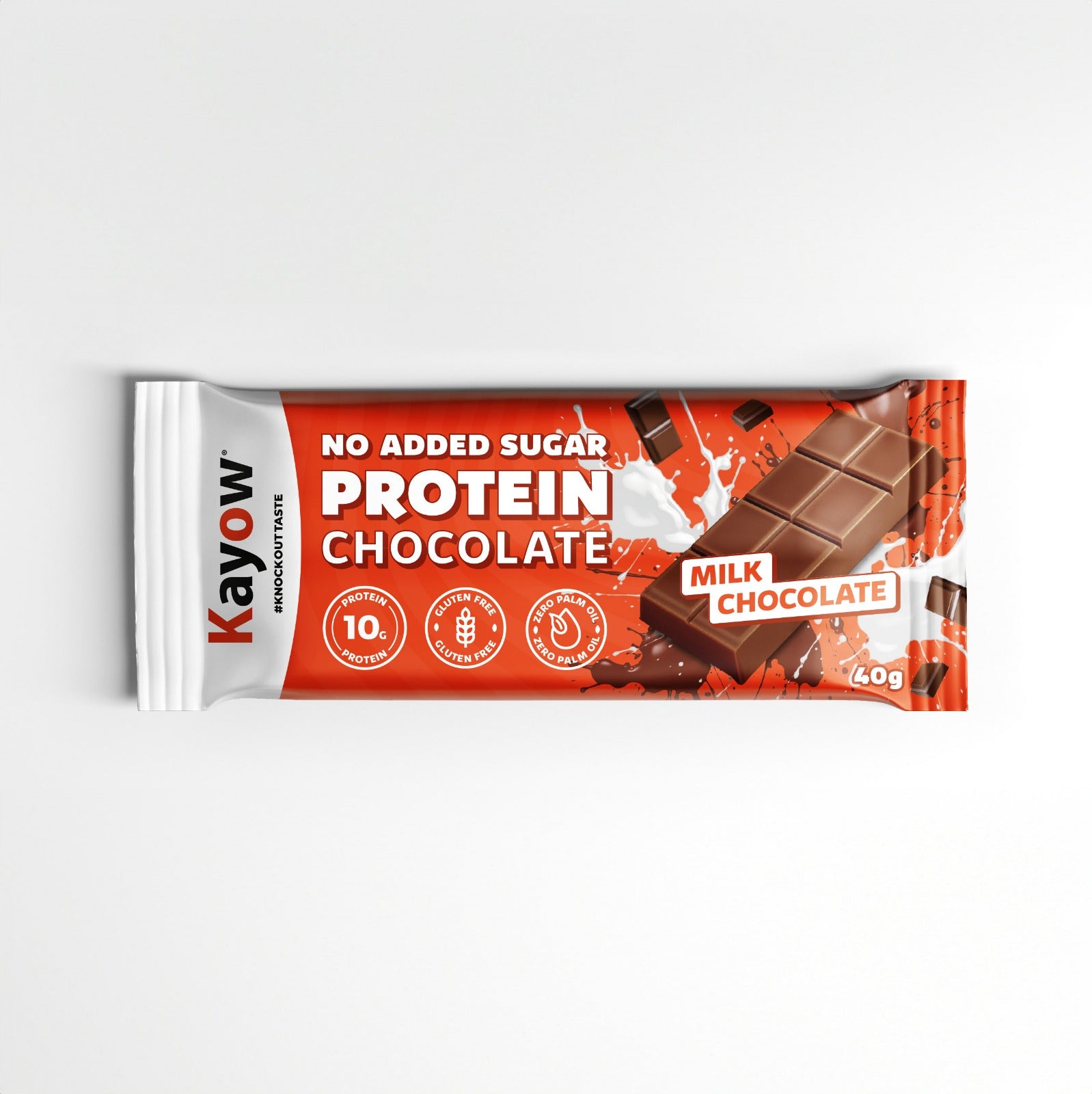 Kayow Milk Chocolate Protein Chocolate Bar 40Gm