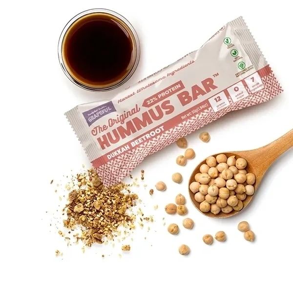 Grapeful Hummus Dukkah Beetroot Vegan Protein Bar 55Gm