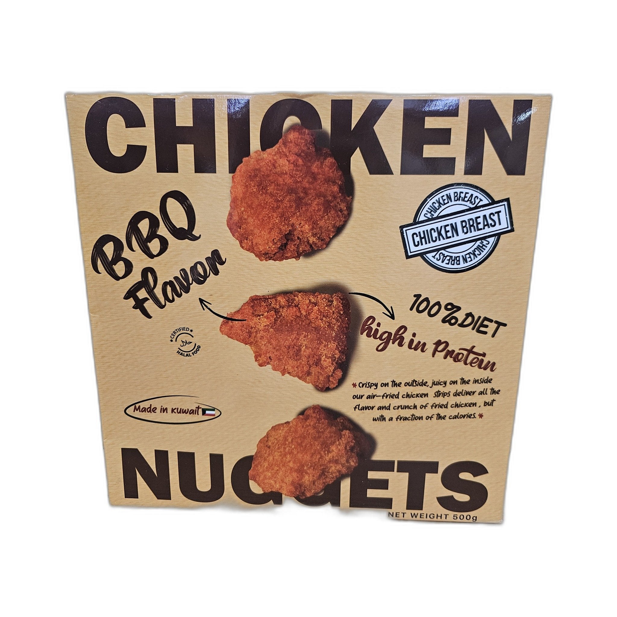 Chicken Breast Bbq Diet Chicken Nuggets 500Gm