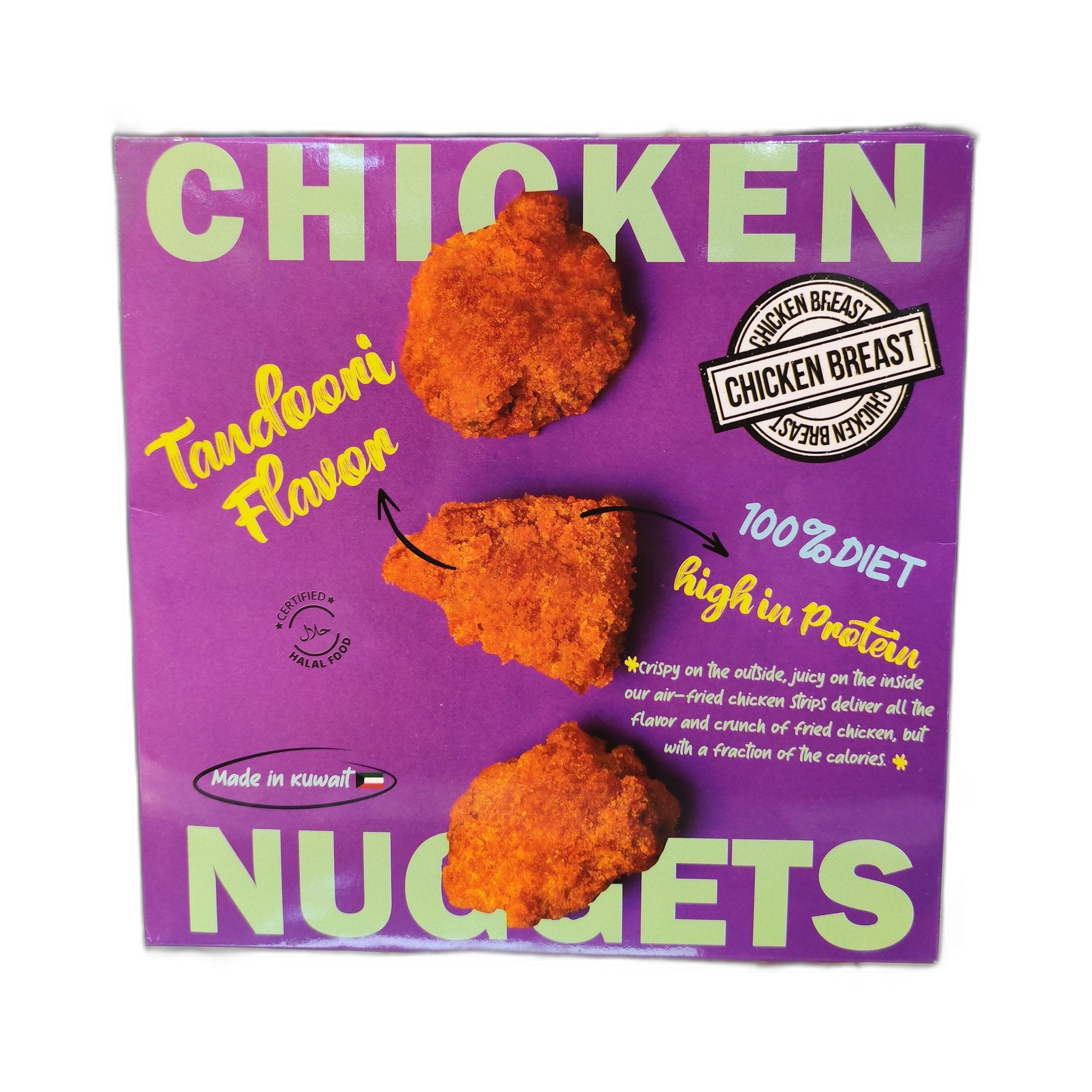 Chicken Breast Tandoori Diet Chicken Nuggets 500Gm
