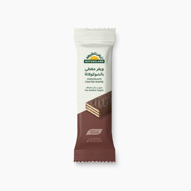Natureland No Added Sugar Chocolated Coated Wafer 40Gm