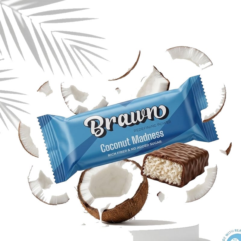 Brawn No Added Sugar Coconut Madness Bar 45Gm