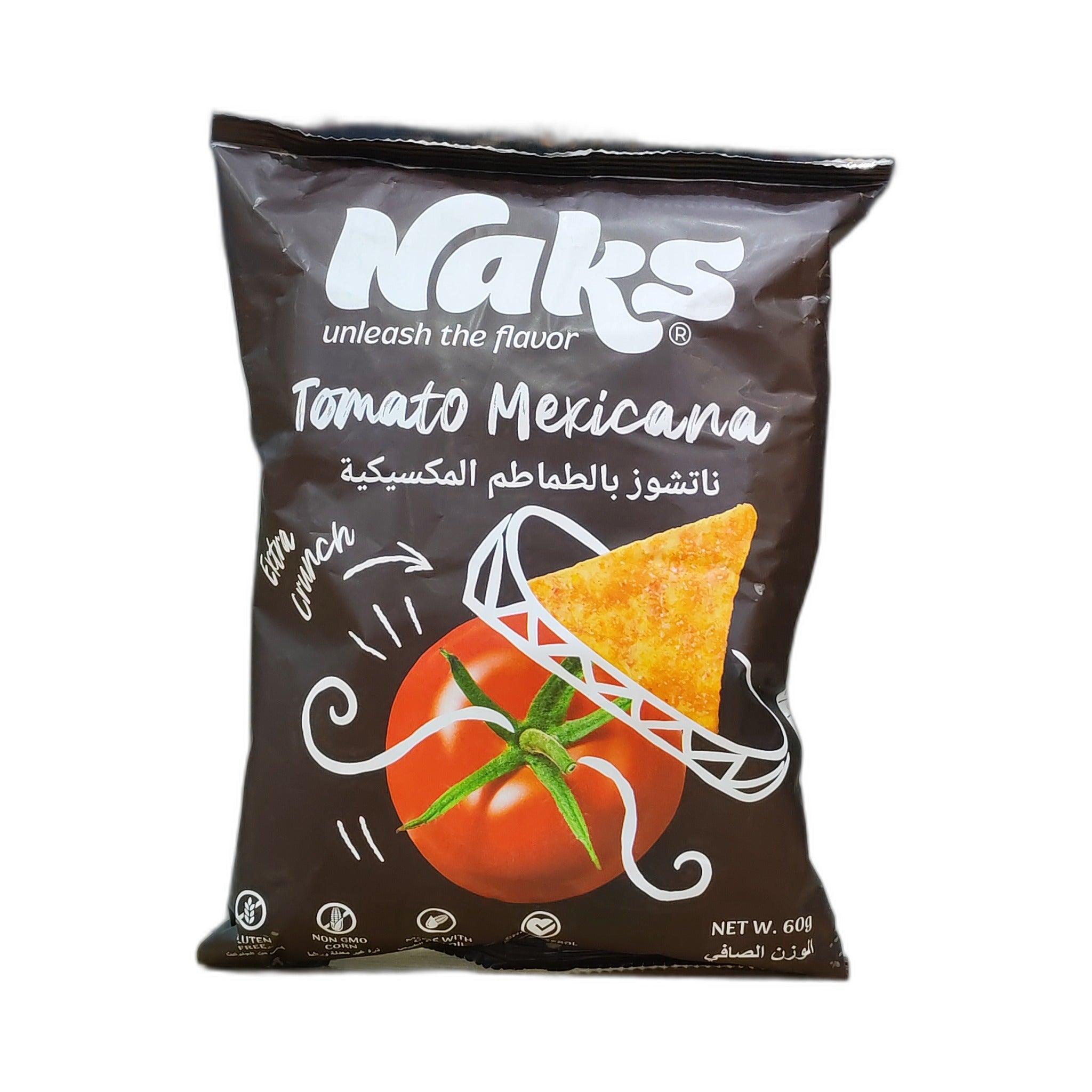 Naks Mexican Tomatoes Cholesterol Free Nachos 60g
