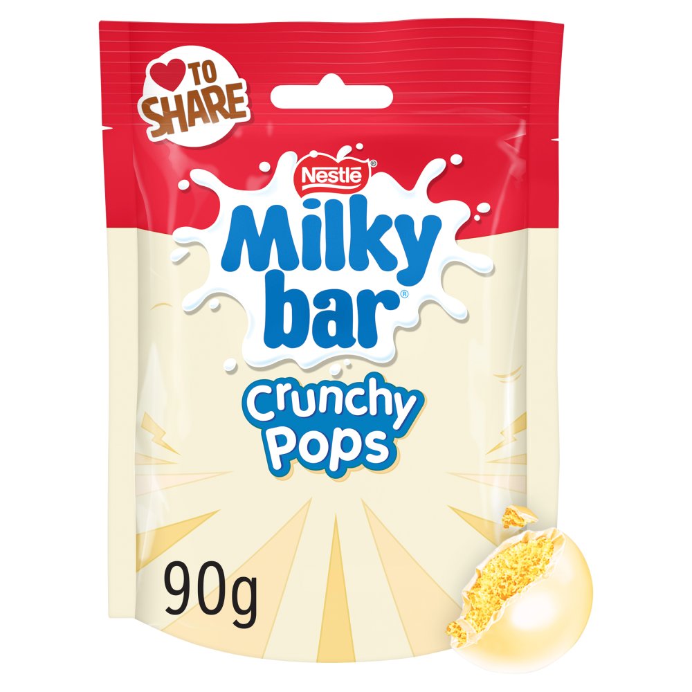 Milkybar Crunchy Pops 90Gm