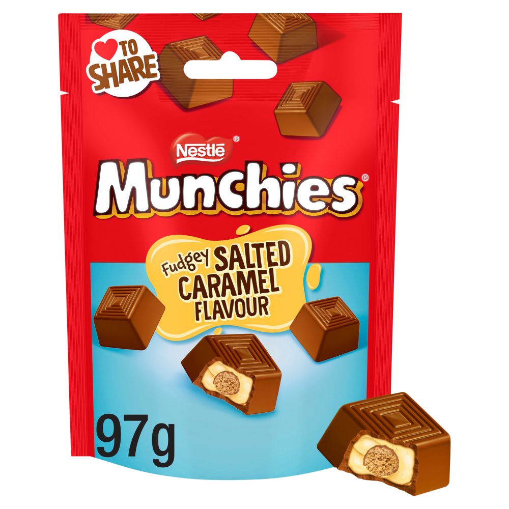 Munchies Salted Caramel Fudge Pouch 97Gm
