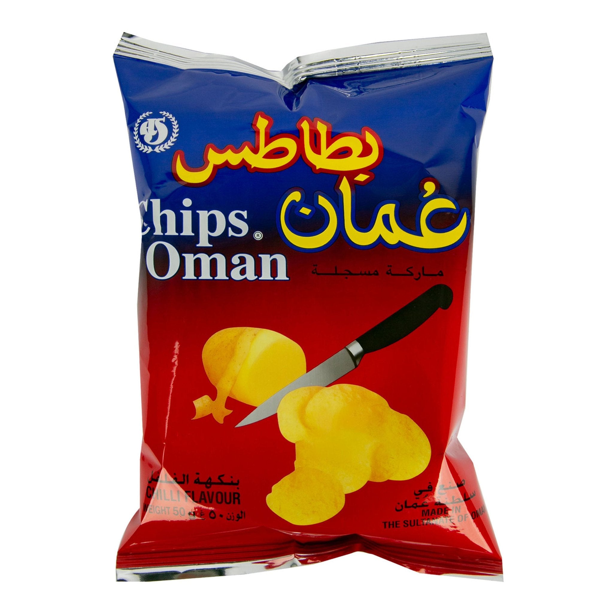 Chilli Flav Oman Chips 50Gm