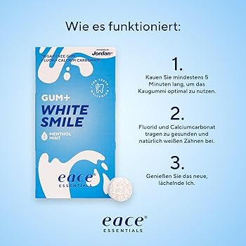 Eace Menthol Mint White Smile Gums 20Gm