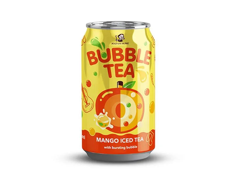 Madam Hong Popping Boba Mango Bubble Tea 320Ml