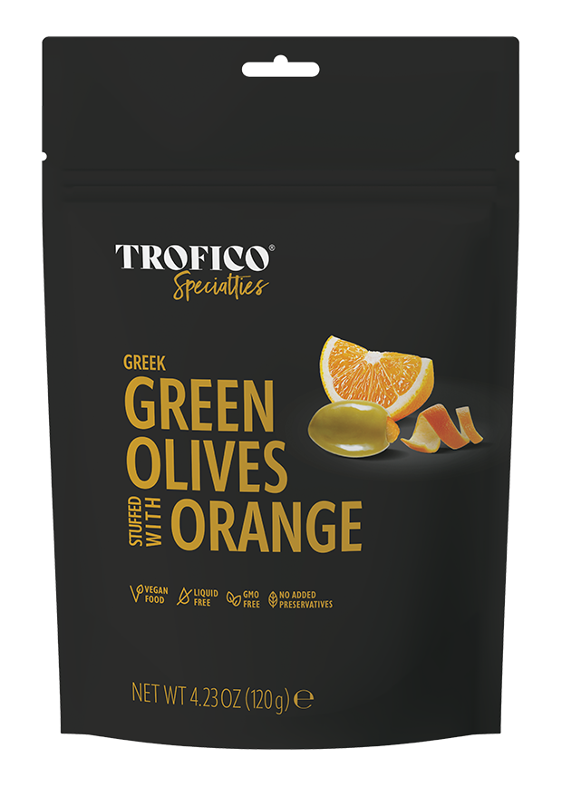 Trofico Special Ties Green Olives Stuffed Orange 164Gm