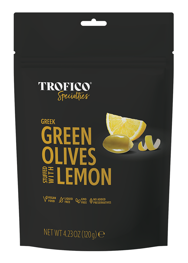 Trofico Special Ties Green Olives Stuffed With Lemon 164Gm