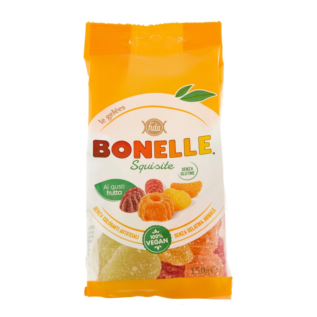 Bonelle Fruit Flav Gf Vegan Jelly Candies 150Gm