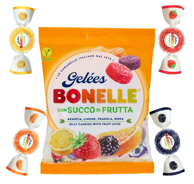 Bonelle Fruit Flav Gf Vegan Jelly Candies 175Gm