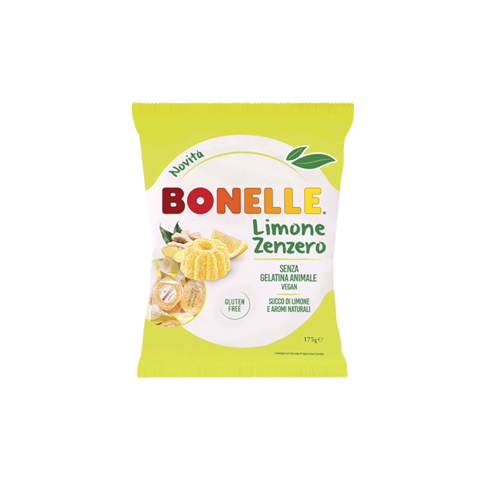 Bonelle Lemon Ginger Gf Vegan Jelly Candies 175Gm
