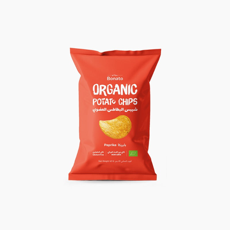 Bonato Paprika Organic Potato Chips 40Gm