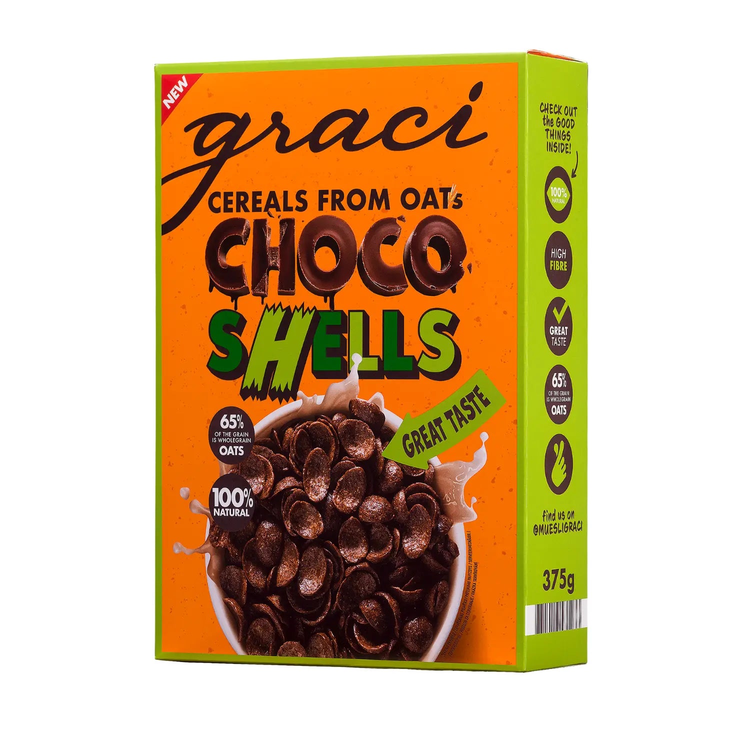 Graci Choco Shells Cereal 375Gm