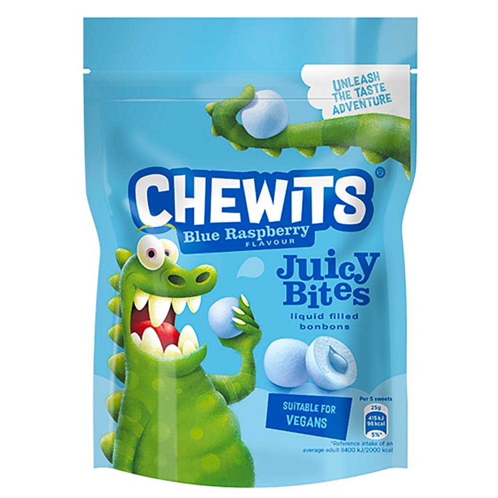 Chewits Blue Raspberry Juicy Bites 115Gm