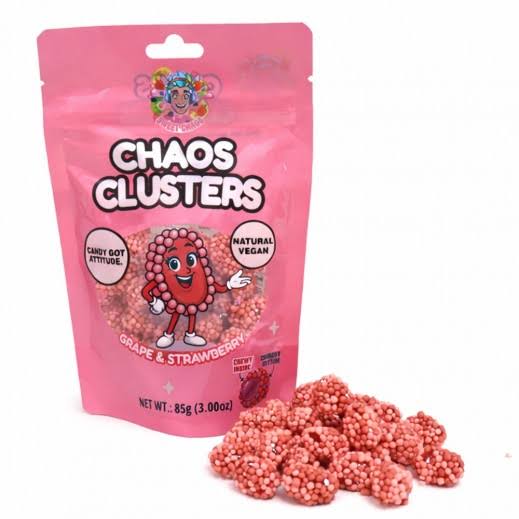 Sweet Chaos Strawberry And Grape Jelly Plant Based Nerds Crunch 85Gm