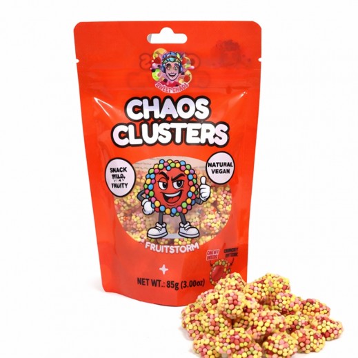 Sweet Chaos Mix Fruit Jelly Plant Based Nerds Crunch 85Gm