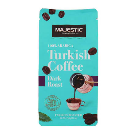 Majestic Dark Roast W/Cardamom Turkish Coffee 250Gm