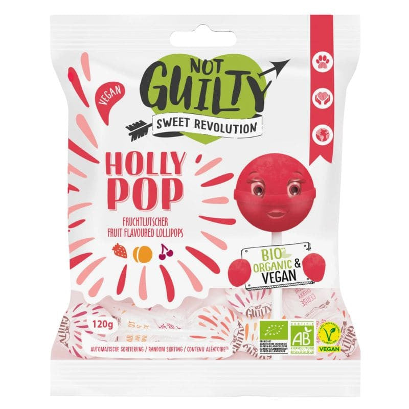 Not Guilty Organic Lolly Pop Holly Pop 120Gm